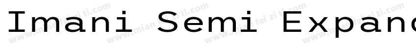 Imani Semi Expanded Regular字体转换